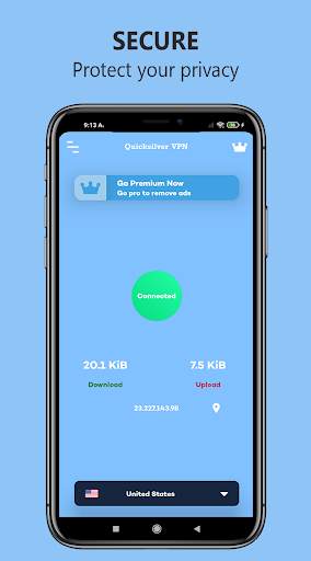 quicksilver vpn - fast vpn service(Unlimited free) screenshot 2