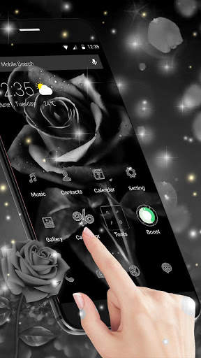 Black Rose APUS Launcher Theme screenshot 5