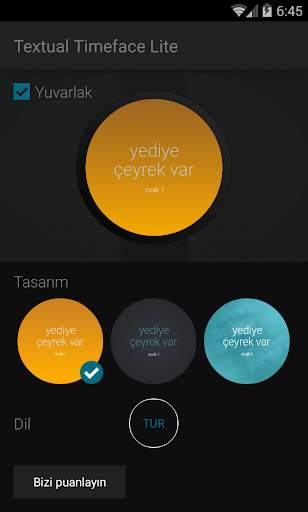 Textual Timeface Lite screenshot 2