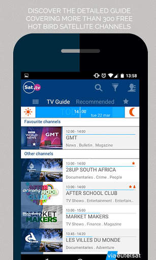 Free-to-air TV guide, Eutelsat/Nilelsat & HOTBIRD screenshot 2