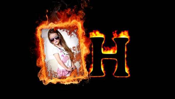 Fire Text Photo Frame screenshot 3