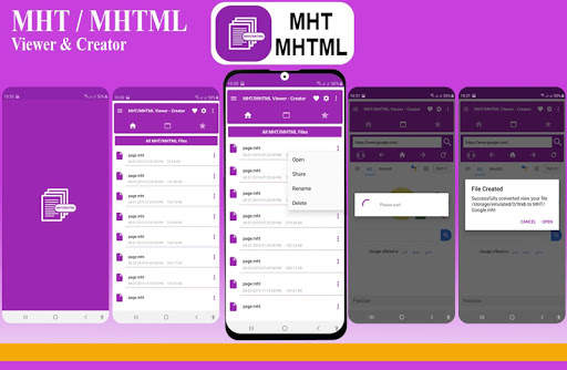 Mht viewer: mhtml creator & mht/mhtml viewer screenshot 1