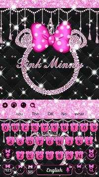 Glitter Minny theme keyboard 4 تصوير الشاشة