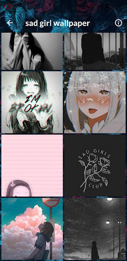 sad girl wallpaper screenshot 3