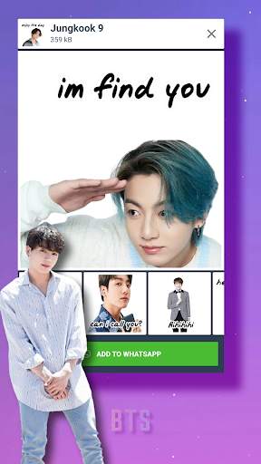 Jungkook BTS Stickers for WA screenshot 1
