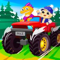 MonMon & Ziz: Kids Car Racing logo
