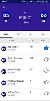 DreamStar - Dream11 Players Rating Chicken Dinner screenshot 2