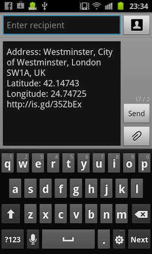 location2sms screenshot 3