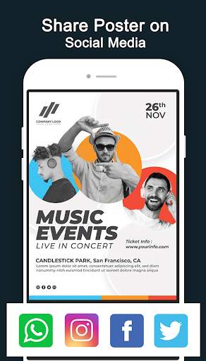 Flyers, Poster Maker, Banner, Card, Graphic Design screenshot 5