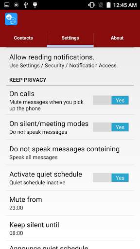 Talking Contacts for WhatsApp screenshot 5