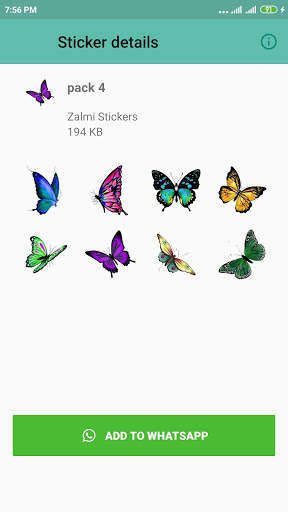 WAStickerApps - Butterfly Stickers for WA 2020 screenshot 4
