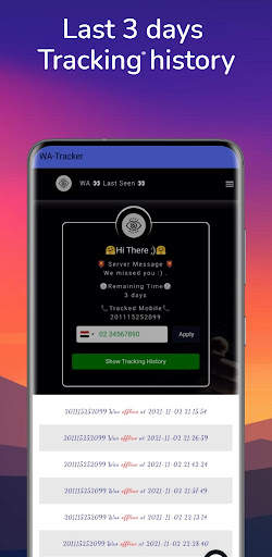 WA-Tracker Whatsapp Last Seen screenshot 4