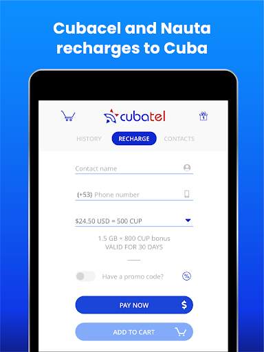 Cubatel - Mobile recharges to  screenshot 10