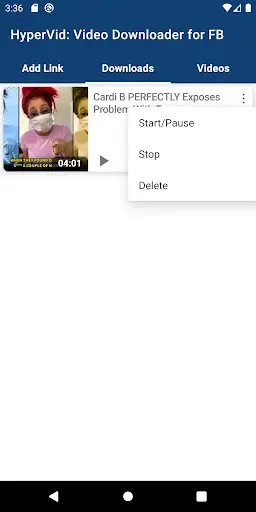 HyperVid: Free Video Downloader for Facebook screenshot 3