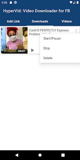 HyperVid: Free Video Downloader for Facebook स्क्रीनशॉट 3
