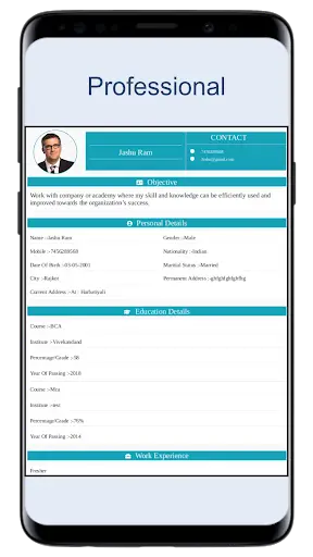 Resume Builder App Free CV Maker App Freshers PDF screenshot 6