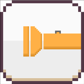 Torch light LED flash screen icon
