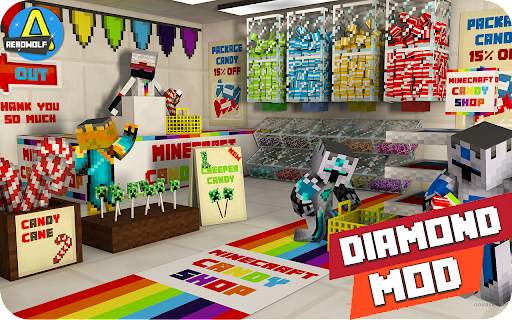 Addon Diamond Mod  Skin Tools Minecraft screenshot 1