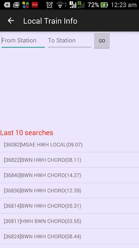 Local Train Running Status screenshot 1