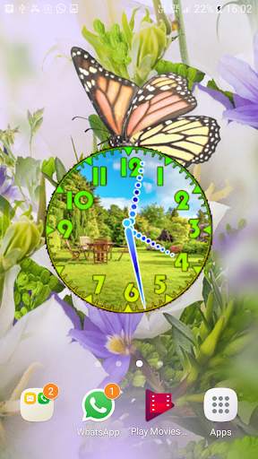 Garden Clock Live Wallpaper screenshot 3