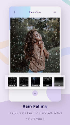 Rain Effect Video Maker screenshot 1