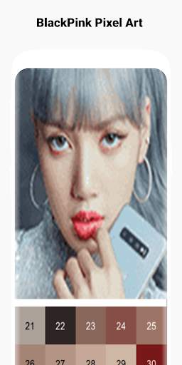 Blackpink Pixel Art | K-pop Color by Number screenshot 4