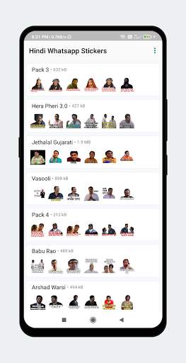 Hindi Sticker: Funny WASticker screenshot 3