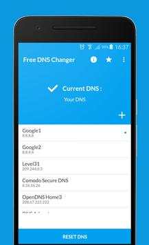 Free DNS Changer (no root 3g/wifi) screenshot 1