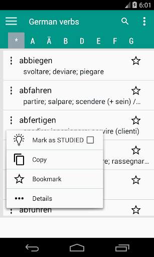 Verbi tedeschi comuni - Impara il tedesco screenshot 2