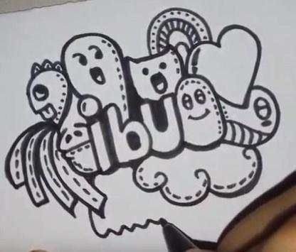 Easy Steps to Draw Doodle Art Names screenshot 2