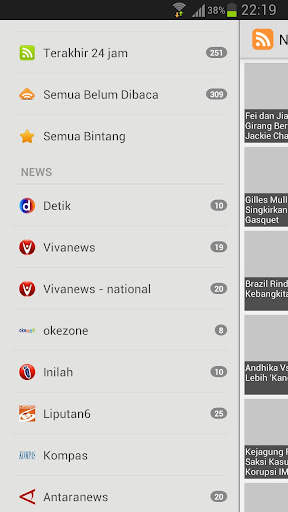 Berita Indonesia - RSS Reader screenshot 1