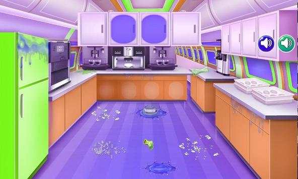 airplane cleanup game kids screenshot 2