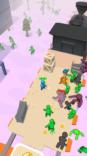 Pertahanan Kereta: Game Zombie screenshot 1
