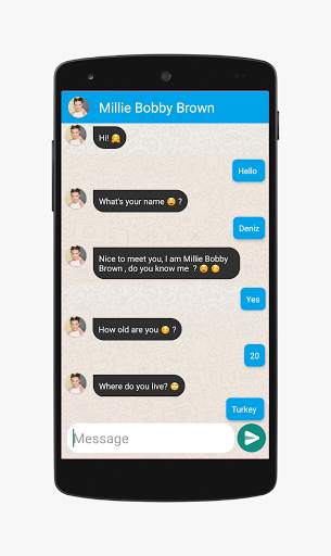 Millie Bobby Brown Fake Video Call Chat Simulator screenshot 3