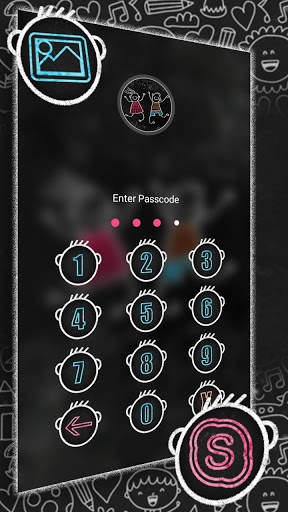 Black Board Sketch Launcher Theme screenshot 6