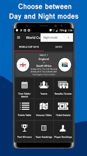 Cricket Cup 2019 Time Table Schedule Live Score screenshot 2