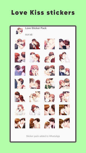 Love Stickers for Whatsapp , Couple Kiss Stickers screenshot 4