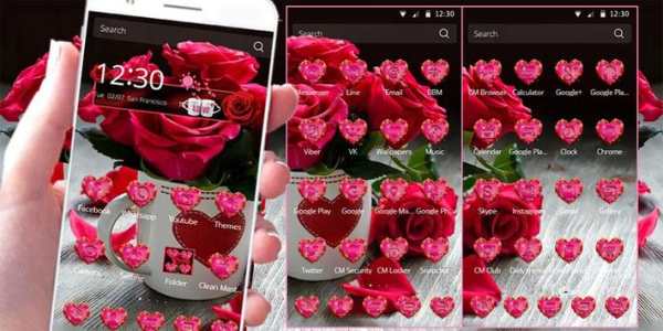 Red Rose Theme Love Valentine screenshot 2