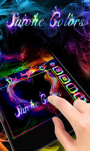 Smoke Colors GO Keyboard Theme स्क्रीनशॉट 6