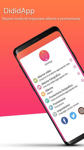 DididApp - Sveglia con Video & Immagine screenshot 1