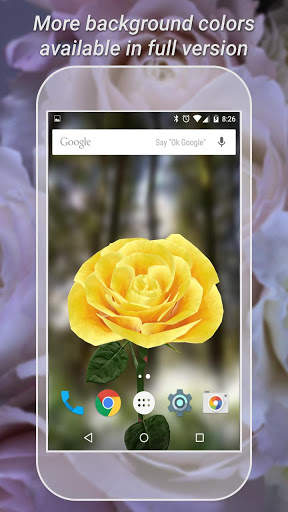 3D Rose Live Wallpaper Lite 3 تصوير الشاشة