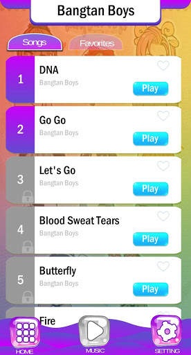 BTS Chibi Piano Tiles screenshot 2
