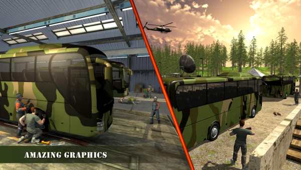 US Army Plane Transporter Military Bus Driving Sim screenshot 5