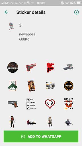 FreFire 🔥 Stickers WAStickersApps F🔥F screenshot 3