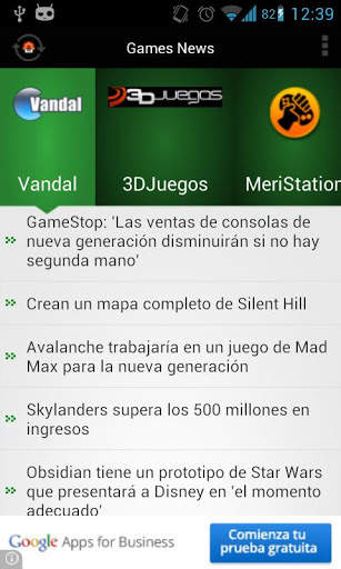 Games News Lite screenshot 1