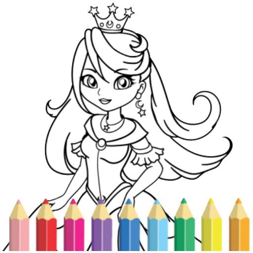 Princess coloring pages 🌈🌈 - OFFLINE 3.0