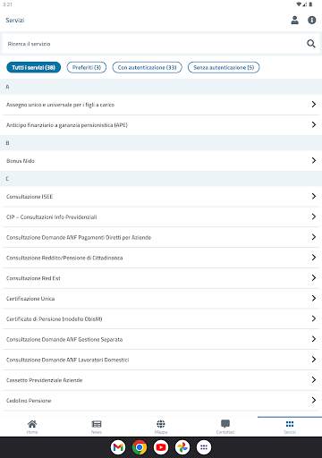 INPS Mobile per Tablet screenshot 2