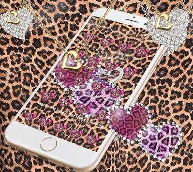 Luxury leopard heart Theme screenshot 1