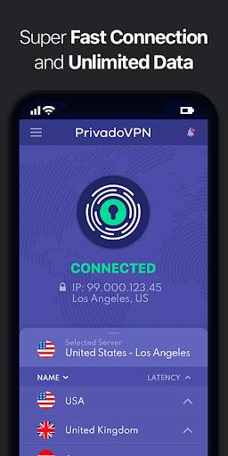 PrivadoVPN - Fast & Secure VPN screenshot 4