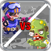 Police VS Zombie Attack Halloween icon
